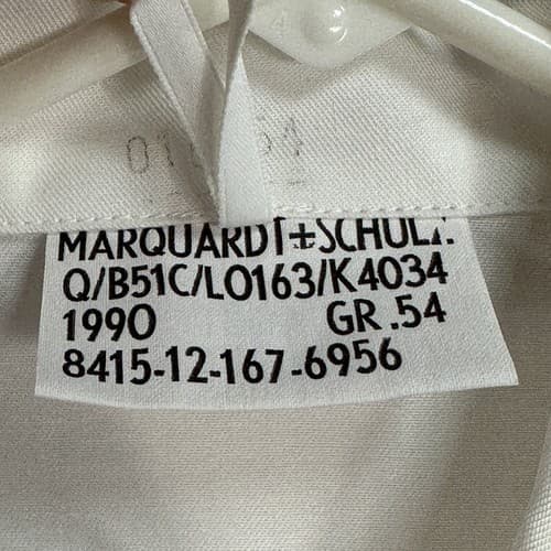 Marquardt & Schulz Dutch Army Shirt Field US XL GR 54 Solid White Button Up - Thumbnail 7