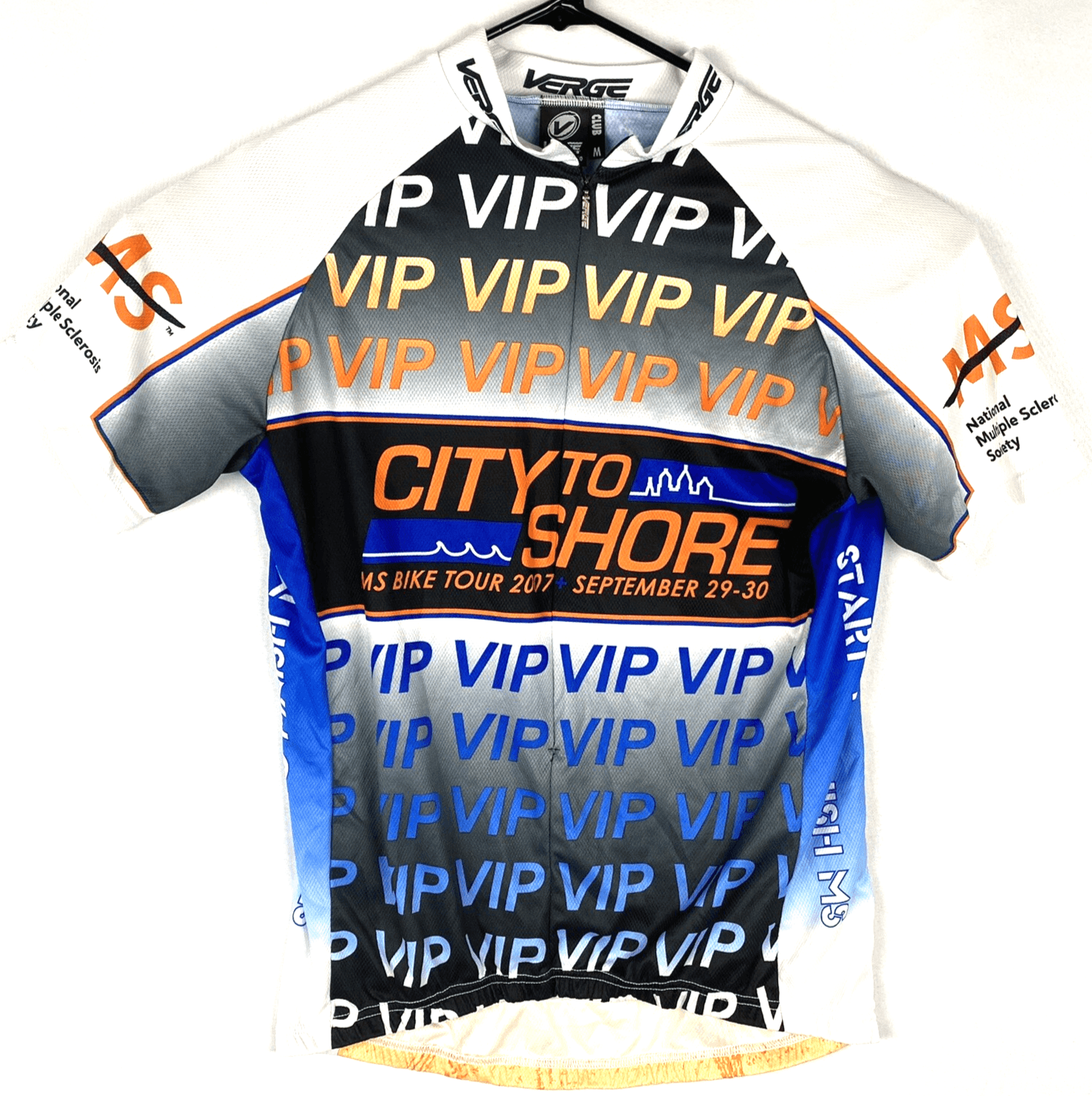 Verge Gear Cycling Jersey Shirt Sport City To Shore Mens Medium Bike MS - Image 1