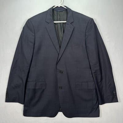 Brooks Brothers Blazer Mens 44L Navy Blue Madison Ethomas Wool Suit Jacket Italy - Thumbnail 2