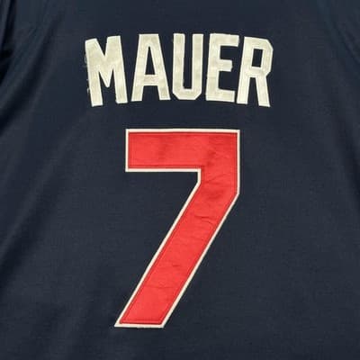 2010 Joe Mauer Jersey Minnesota Twins Mens 56 Navy MLB Baseball Patch Majestic - Thumbnail 8