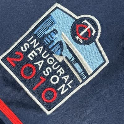 2010 Joe Mauer Jersey Minnesota Twins Mens 56 Navy MLB Baseball Patch Majestic - Thumbnail 5