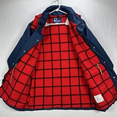 Vintage Penfield Parka Jacket Mens Large Blue Fleece Lined Zip Hooded USA 78421 - Thumbnail 5