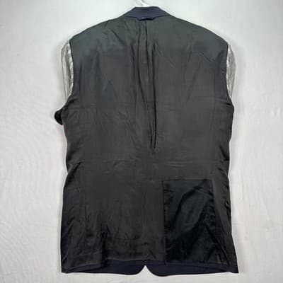 Brooks Brothers Blazer Mens 44L Navy Blue Madison Ethomas Wool Suit Jacket Italy - Thumbnail 15