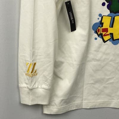 Jordan UNITE No Place Like Home Chicago Graffiti Long Sleeve Shirt CW1147 XL NEW - Thumbnail 6