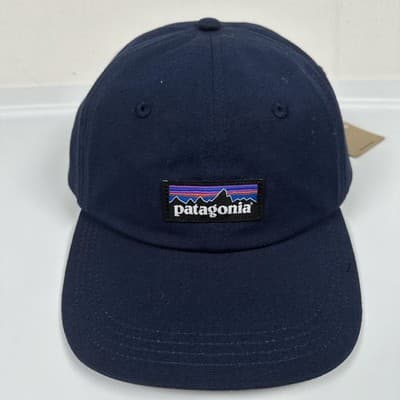 NEW Patagonia Hat Strap Back Classic Navy P-6 Label Trad Cap One Size Adjustable - Thumbnail 2