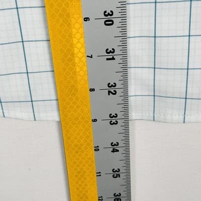 Mizzen Main Leeward Dress Shirt Mens 2XL White Tattersall Trim Long Sleeve NEW - Thumbnail 9