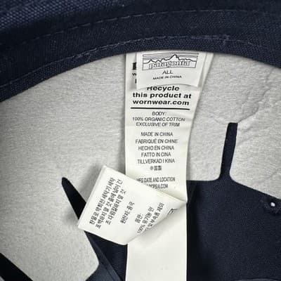 NEW Patagonia Hat Strap Back Classic Navy P-6 Label Trad Cap One Size Adjustable - Thumbnail 8