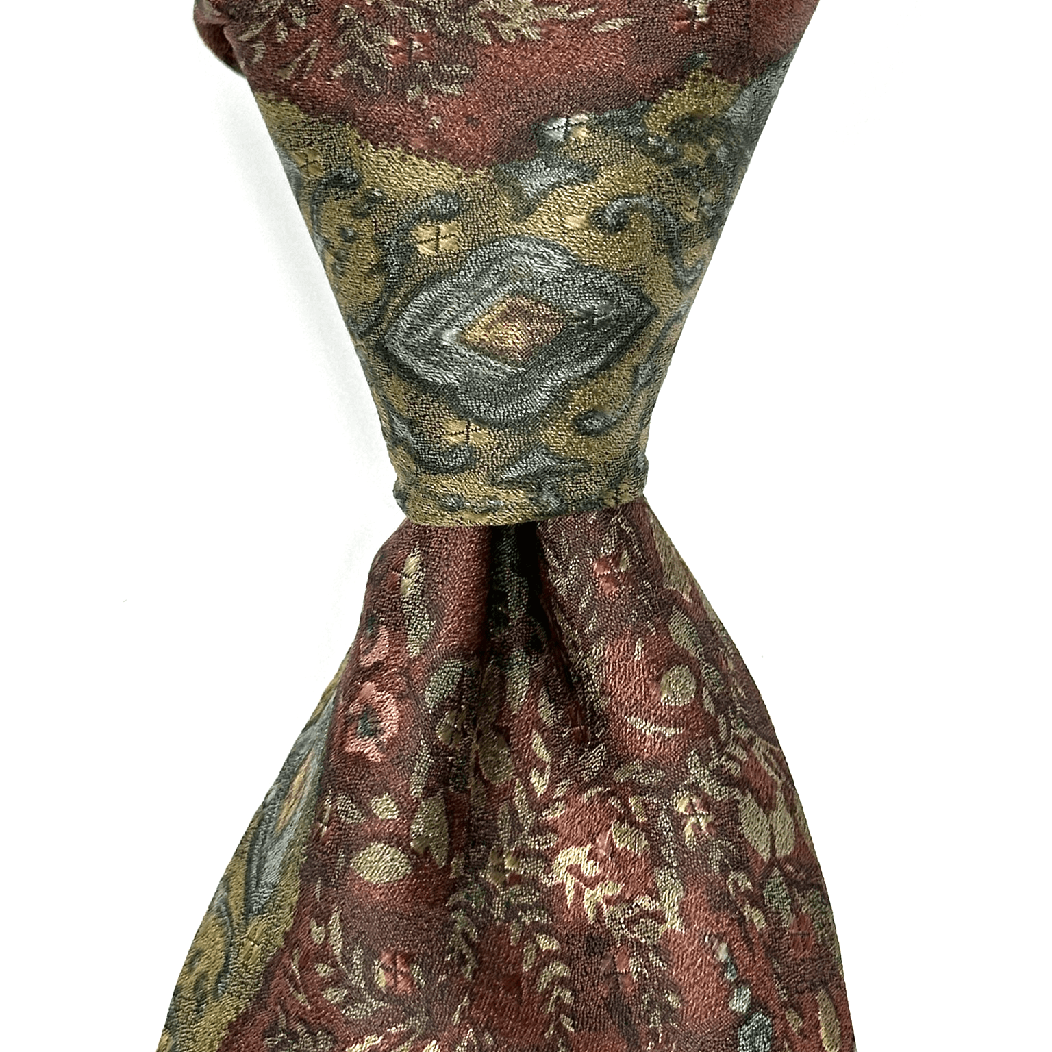 Canali Mens Silk Tie Multicolor Floral Paisley Necktie Vintage Italy 3.5" x 58" - Image 1