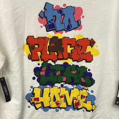 Jordan UNITE No Place Like Home Chicago Graffiti Long Sleeve Shirt CW1147 XL NEW - Image 1