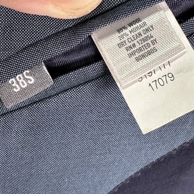 Bonobos Blazer 38 S Wool Mohair Blue Standard Vitale Barberis Canonico Italy - Thumbnail 12