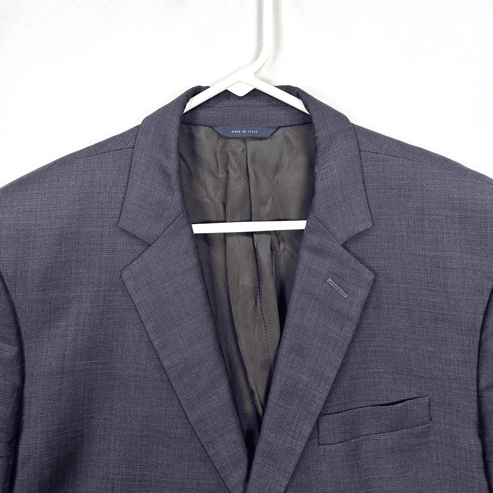Brooks Brothers Blazer Mens 44L Navy Blue Madison Ethomas Wool Suit Jacket Italy - Image 1