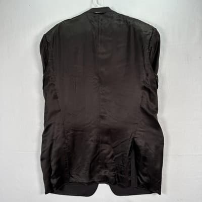 Canali Mens Blazer 46 L Dark Brown Wool 3-Button Sport Coat Suit Jacket Italy - Thumbnail 12