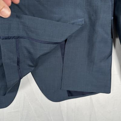 Bonobos Blazer 38 S Wool Mohair Blue Standard Vitale Barberis Canonico Italy - Thumbnail 4