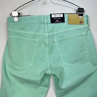 NEW Vineyard Vines Mens 30x32 Garment Dyed 5-Pocket Pants Caicos Green - Thumbnail 12