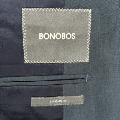 Bonobos Blazer 38 S Wool Mohair Blue Standard Vitale Barberis Canonico Italy - Thumbnail 11
