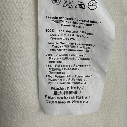 Iceberg Gilmar Wool Cardigan Sweater Womens Small Stripe Made Italy Vintage 90's - Thumbnail 9