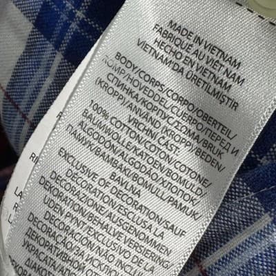 Ralph Lauren Oxford Shirt Mens XLT Tall Red Blue Plaid Short Sleeve Button Down - Thumbnail 7