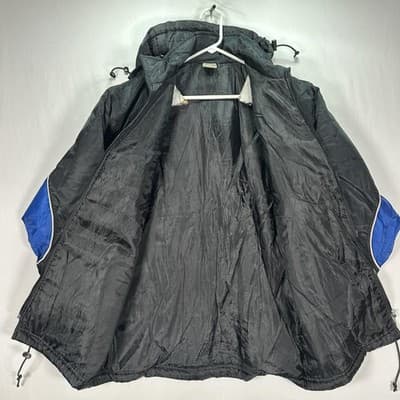 Nike ACG Jacket Womens Large Black Blue Hooded Full Zip Spell Out Vintage 90s - Thumbnail 6