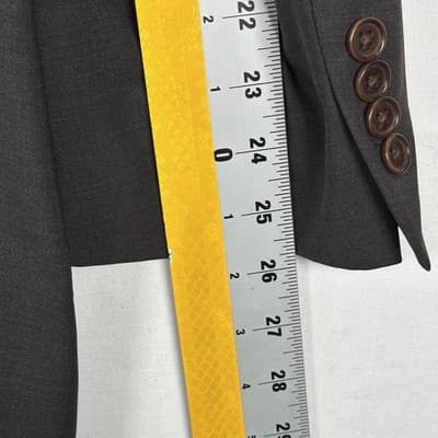 Canali Mens Blazer 46 L Dark Brown Wool 3-Button Sport Coat Suit Jacket Italy - Thumbnail 7