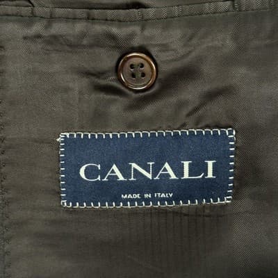 Canali Mens Blazer 46 L Dark Brown Wool 3-Button Sport Coat Suit Jacket Italy - Thumbnail 10