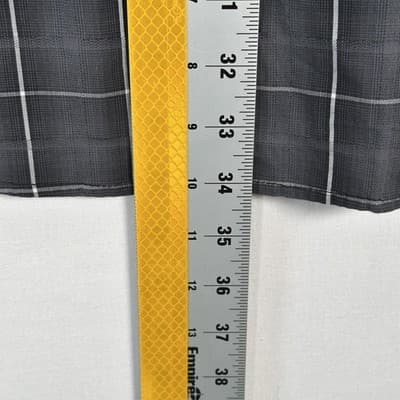 Harley Davidson Shirt Men 3XL Black Gray Plaid Button Up Long Sleeve Embroidered - Thumbnail 8