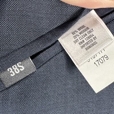 Bonobos Blazer 38 S Wool Mohair Blue Standard Vitale Barberis Canonico Italy - Thumbnail 13