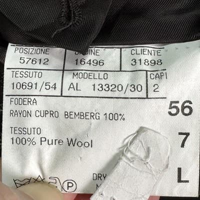 Canali Mens Blazer 46 L Dark Brown Wool 3-Button Sport Coat Suit Jacket Italy - Thumbnail 11