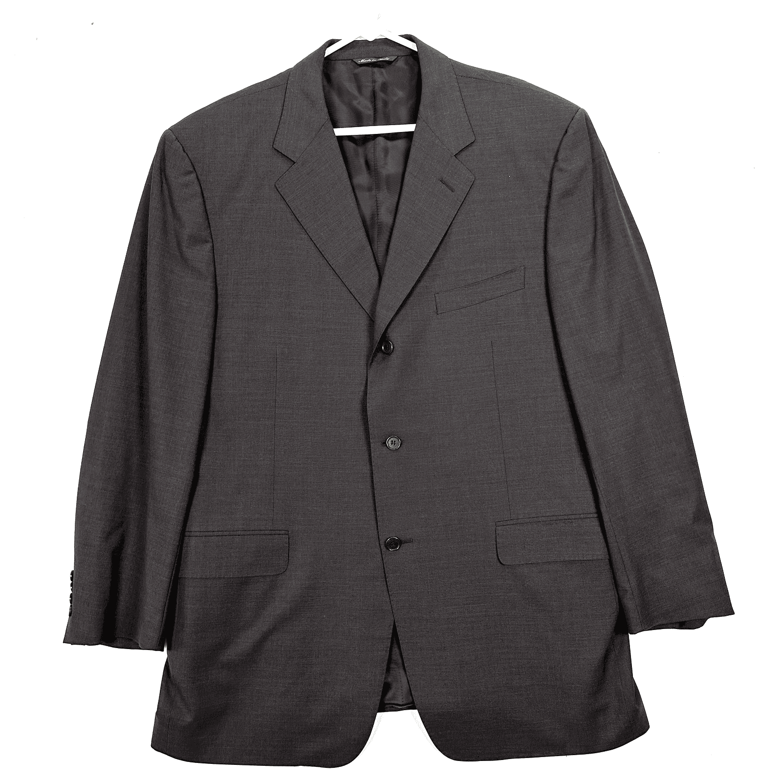 Canali Mens Blazer 46 L Dark Brown Wool 3-Button Sport Coat Suit Jacket Italy - Image 1