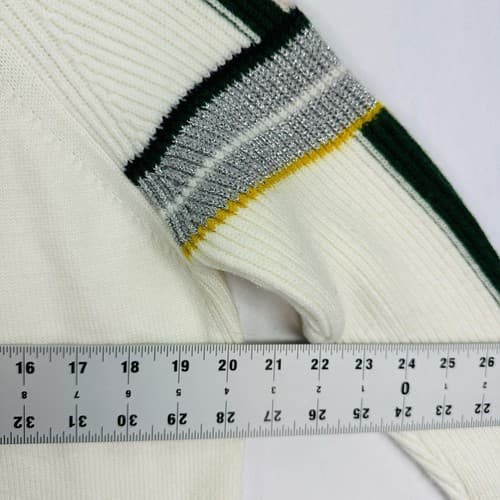 Iceberg Gilmar Wool Cardigan Sweater Womens Small Stripe Made Italy Vintage 90's - Thumbnail 10