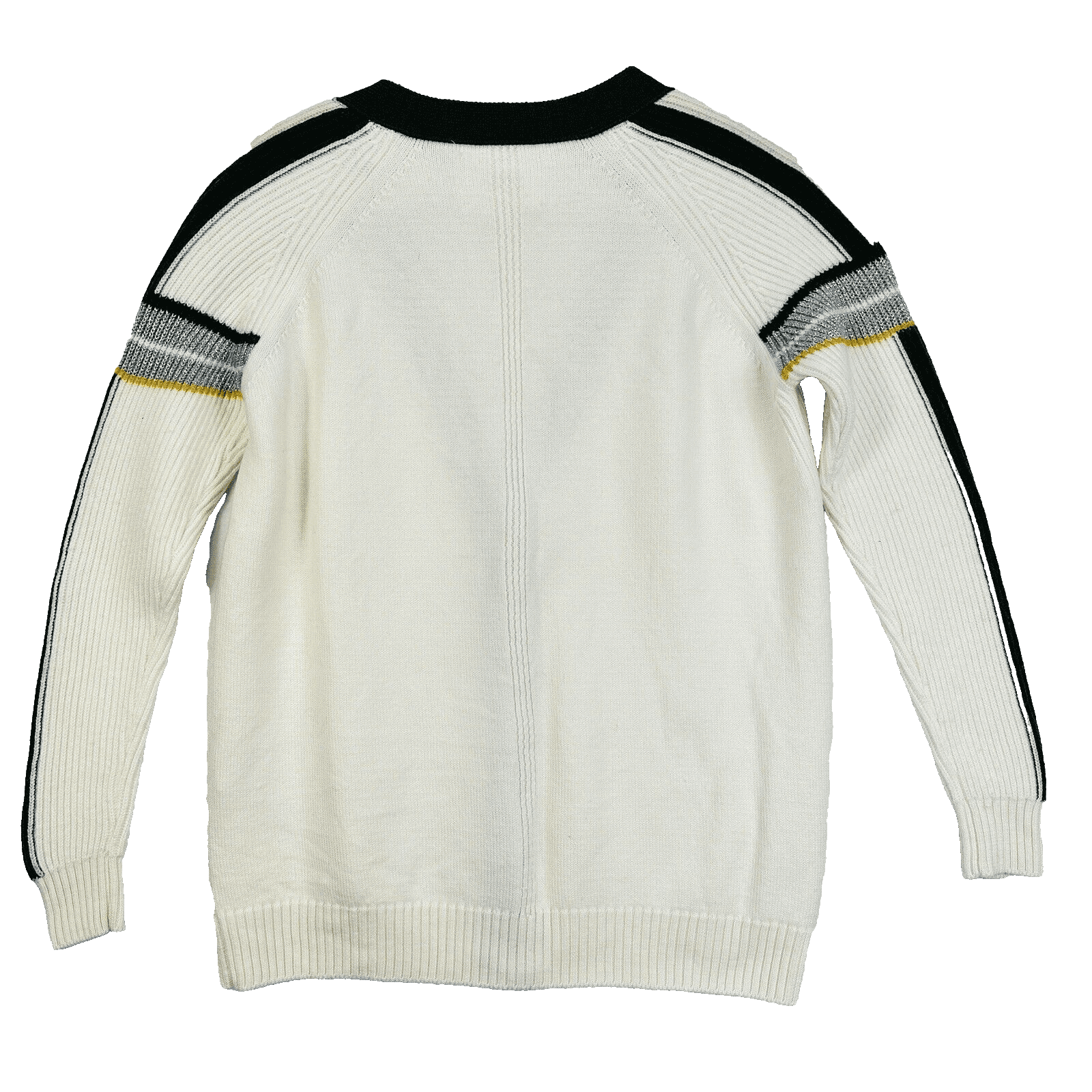 Iceberg Gilmar Wool Cardigan Sweater Womens Small Stripe Made Italy Vintage 90's - Thumbnail 2