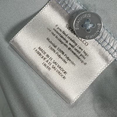 Swannies Golf Polo Shirt Mens 2XL Blue Brock Doodle Performance Short Sleeve EUC - Thumbnail 6