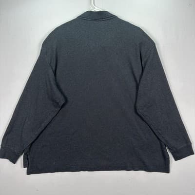 Polo Ralph Lauren Shirt Mens 3XB Big & Tall Gray Long Sleeve Pony Logo - Thumbnail 3