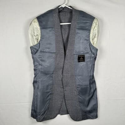 Southwick Paul Stuart Blazer Mens 40R Gray Glen Plaid Sport Coat Suit Jacket - Thumbnail 9