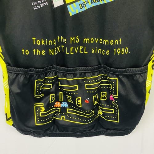 Primal 1/2 Zip Cycling Jersey Mens XL Bike The City MS 2015 Pac-Man Black - Thumbnail 10