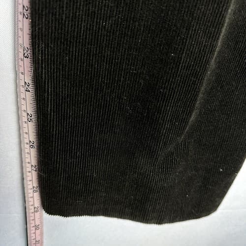 Hiltl ZE200 Corduroy Pants Mens 36 x 29 Black Ultimate Trousers Straight Leg - Thumbnail 11