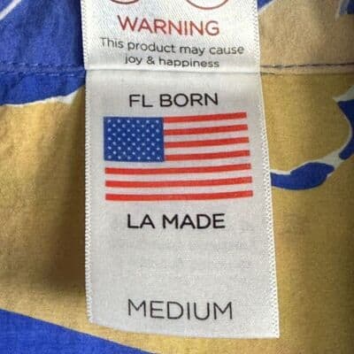 RipnDip Mens Medium Button Short Sleeve Shirt Dissidenten Print Neon Multicolor - Thumbnail 9