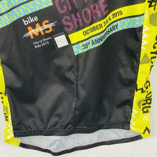 Primal 1/2 Zip Cycling Jersey Mens XL Bike The City MS 2015 Pac-Man Black - Thumbnail 3