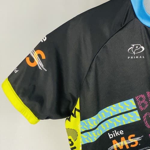 Primal 1/2 Zip Cycling Jersey Mens XL Bike The City MS 2015 Pac-Man Black - Thumbnail 5