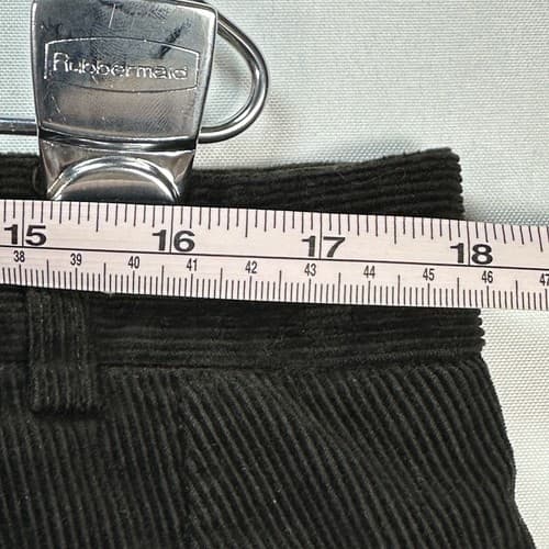 Hiltl ZE200 Corduroy Pants Mens 36 x 29 Black Ultimate Trousers Straight Leg - Thumbnail 10