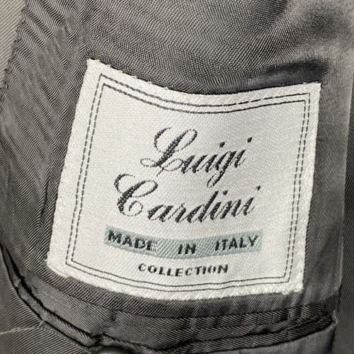 Luigi Cardini Tessuto Marzotto Mens 44 R Gray Wool Blazer Suit Jacket Made Italy - Thumbnail 6