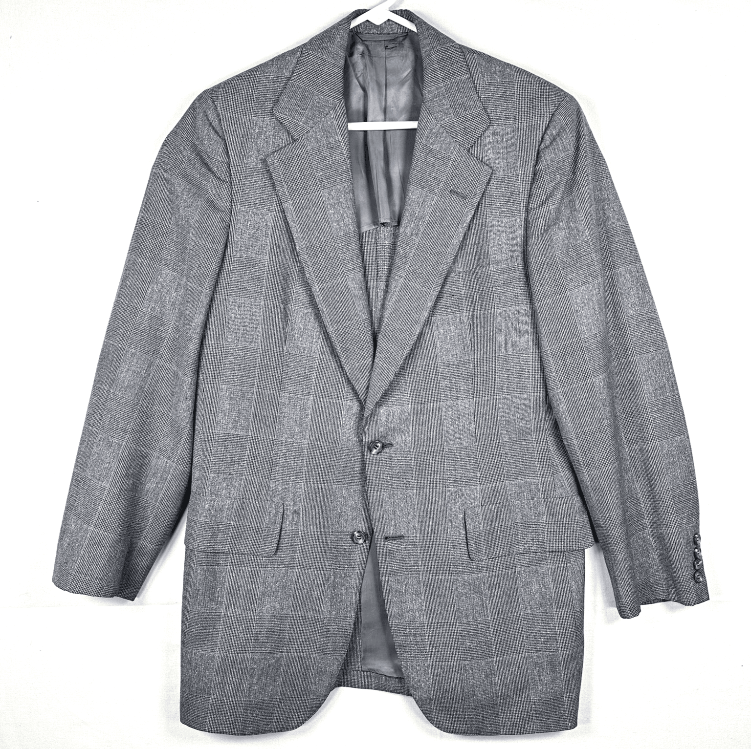 Southwick Paul Stuart Blazer Mens 40R Gray Glen Plaid Sport Coat Suit Jacket - Image 1
