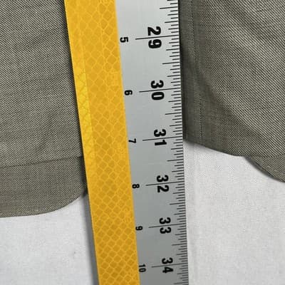 Canali Blazer Mens 46 R Beige Super 120s Wool Sport Coat Suit Jacket 3-Btn Italy - Thumbnail 4