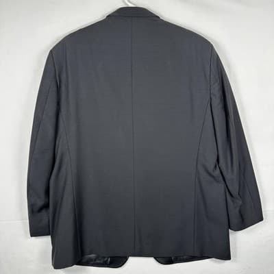 Lauren Ralph Lauren Tuxedo Jacket 48 R Black 2-Button Wool Dinner Formal Blazer - Thumbnail 3