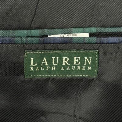 Lauren Ralph Lauren Tuxedo Jacket 48 R Black 2-Button Wool Dinner Formal Blazer - Thumbnail 6