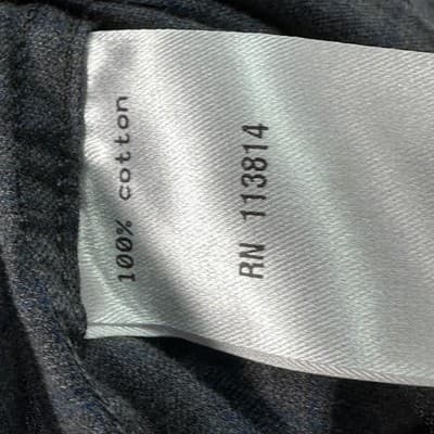 Billy Reid Shirt Mens 2XL Dark Gray Button Front Long Sleeve Slim Fit Italy - Thumbnail 7