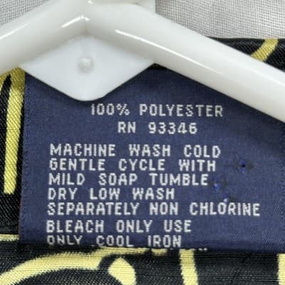 ZEN Shirt Mens Medium Multicolor Lion Aztec Bold Graphic Button Up Vintage 90s - Thumbnail 7