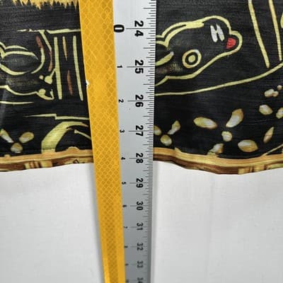 ZEN Shirt Mens Medium Multicolor Lion Aztec Bold Graphic Button Up Vintage 90s - Thumbnail 8