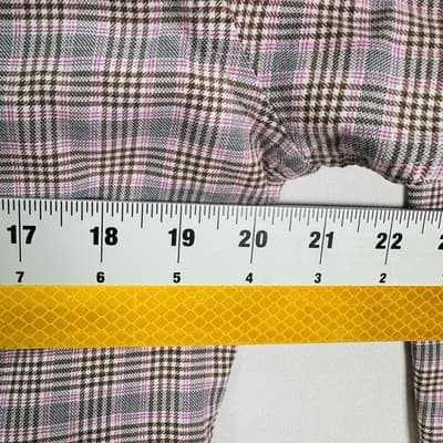 Ems Mason's Shirt Mens Medium Gray Pink Plaid Button Up Long Sleeve 100% Cotton - Thumbnail 9