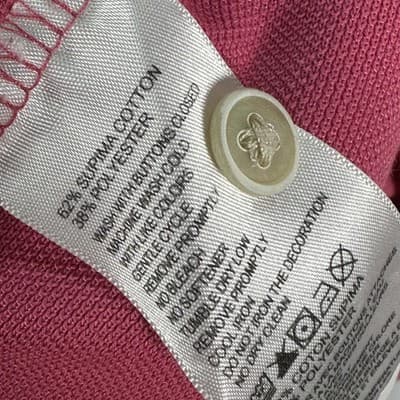 Tommy Bahama Polo Shirt Mens Large Pink Supima Cotton Blend Marlin Logo Casual - Thumbnail 6