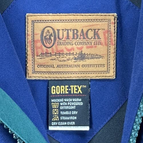 Outback Trading Company Duster Coat Mens M Gore-Tex Foggy Mountain Green Western - Thumbnail 6